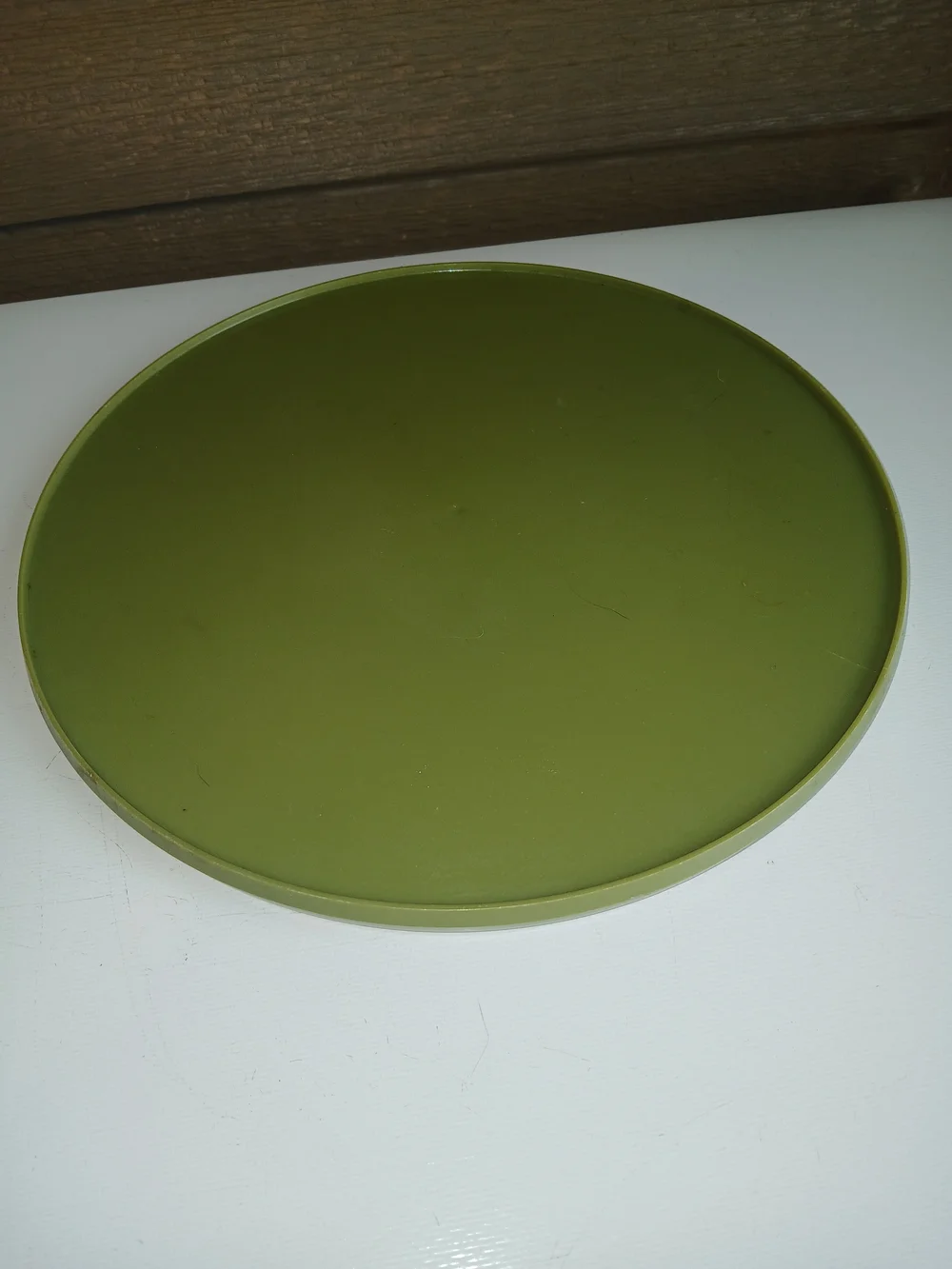 Rubbermaid Lazy Susan 10.5” Turntable Round Avocado Green #2725 -VINTAGE